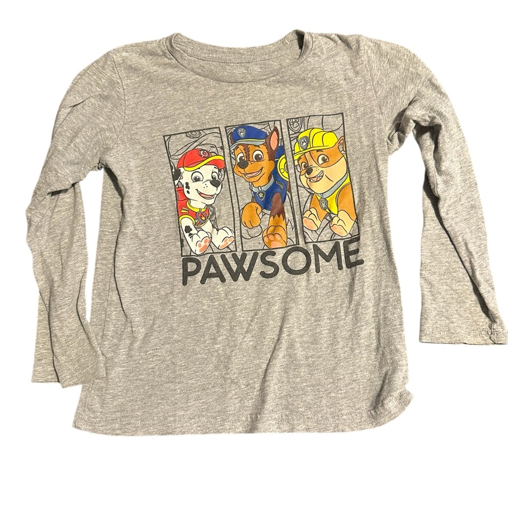 PAW Patrol 'Pawsome' Gray Long Sleeve Kids Top